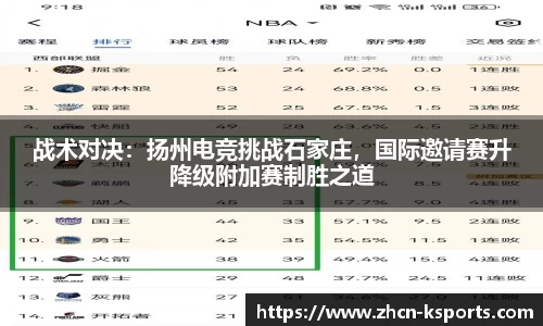 战术对决：扬州电竞挑战石家庄，国际邀请赛升降级附加赛制胜之道